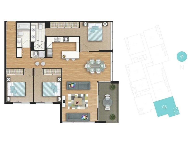 Palm Meadows Drive ‘Eleve Apartments’, Carrara QLD 4211 Floorplan