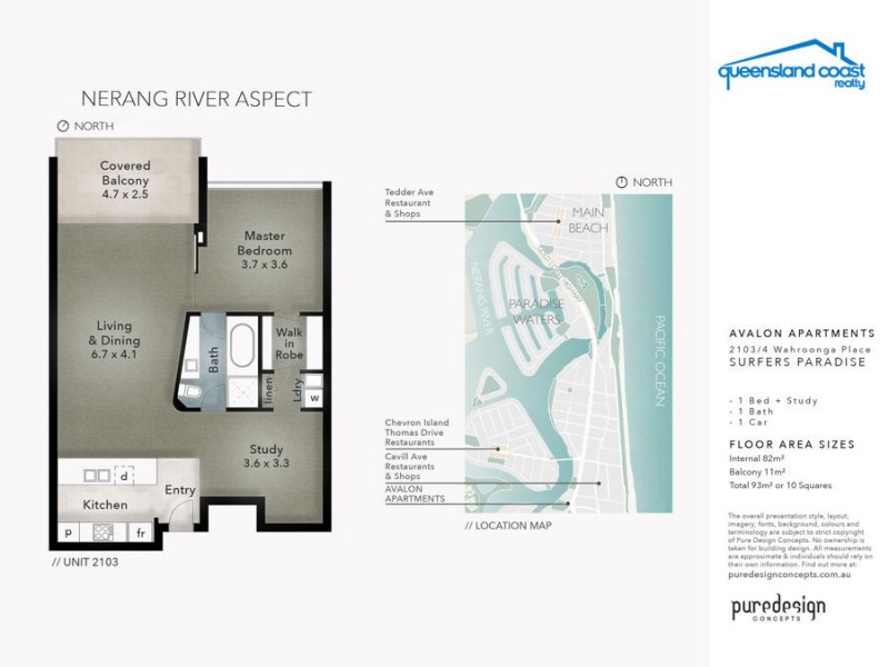 2103/4 Wahroonga Place, Surfers Paradise QLD 4217 Floorplan