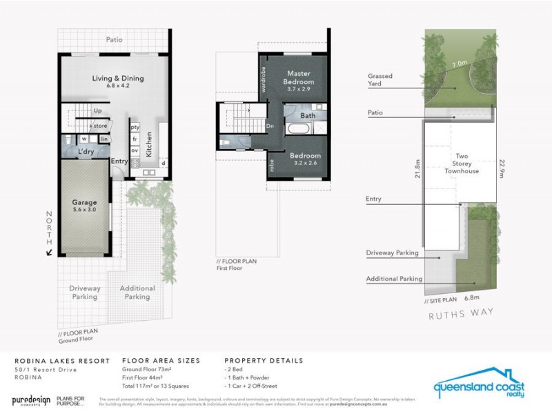 50/1 Resort Drive, Robina QLD 4226 Floorplan