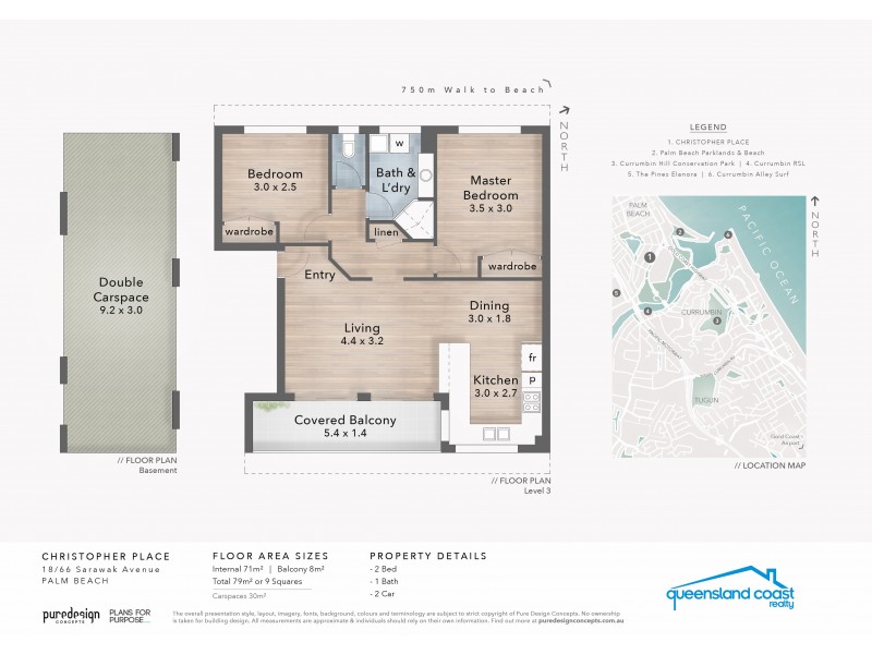 18/66 Sarawak Avenue, Palm Beach QLD 4221 Floorplan