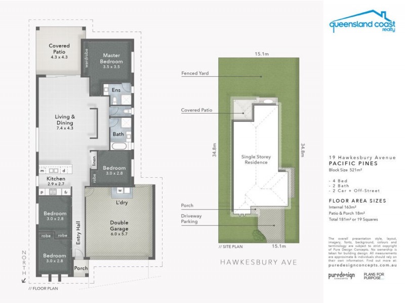 19 Hawkesbury Avenue, Pacific Pines QLD 4211 Floorplan