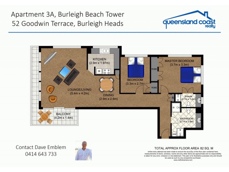 3A/52 Goodwin Terrace, Burleigh Heads QLD 4220 Floorplan