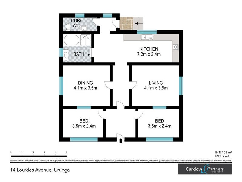 14 Lourdes Avenue, Urunga NSW 2455 Floorplan