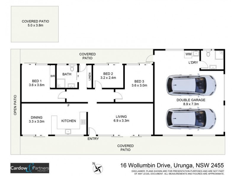 16 Wollumbin Drive, Urunga NSW 2455 Floorplan