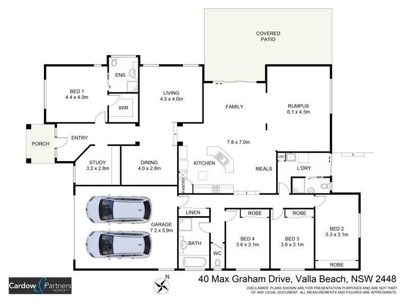 40 Max Graham Drive, Valla Beach NSW 2448 Floorplan