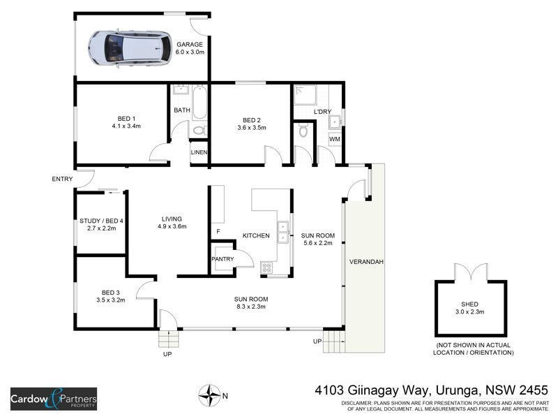 4103 Giinagay Way, Urunga NSW 2455 Floorplan