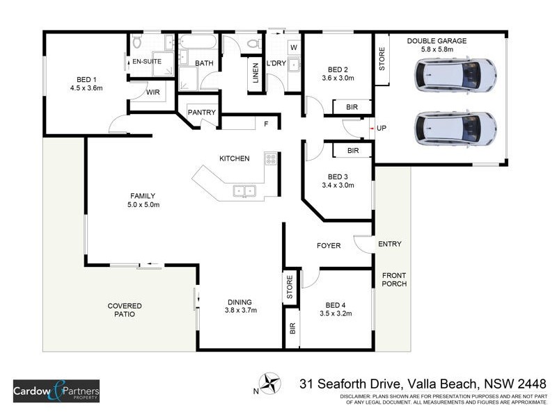 31 Seaforth Drive, Valla Beach NSW 2448 Floorplan