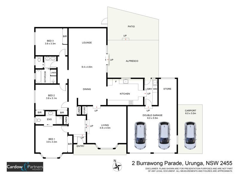 2 Burrawong Parade, Urunga NSW 2455 Floorplan