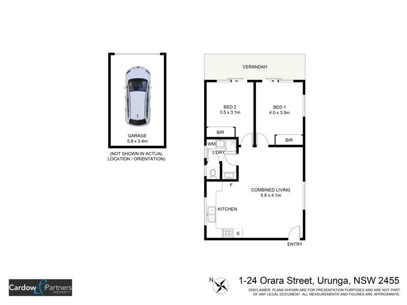 1/24 Orara Street, Urunga NSW 2455 Floorplan