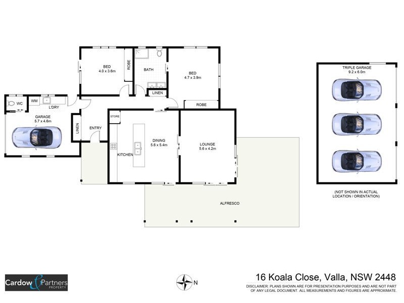 16 Koala Close, Valla NSW 2448 Floorplan