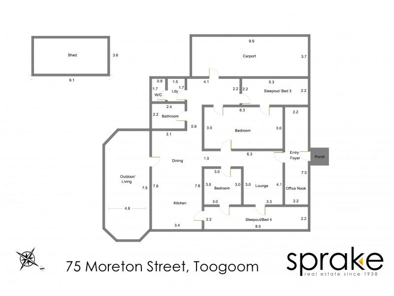 75 Moreton Street, Toogoom QLD 4655 Floorplan