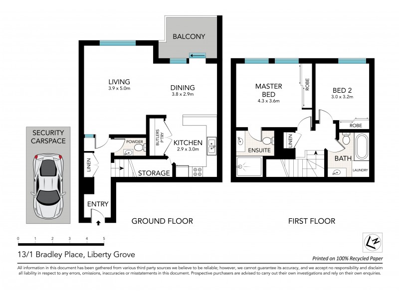 13/1 Bradley Place, Liberty Grove NSW 2138 Floorplan