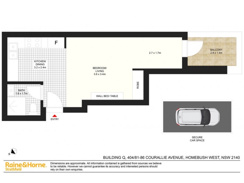 404/81-86 COURALLIE AVENUE, Homebush West NSW 2140 Floorplan