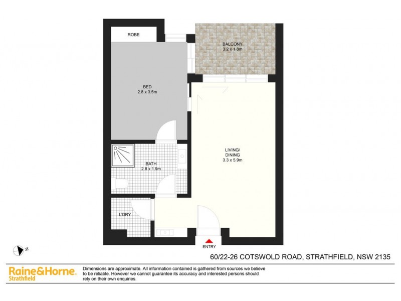 60/22-26 Cotswold Road, Strathfield NSW 2135 Floorplan