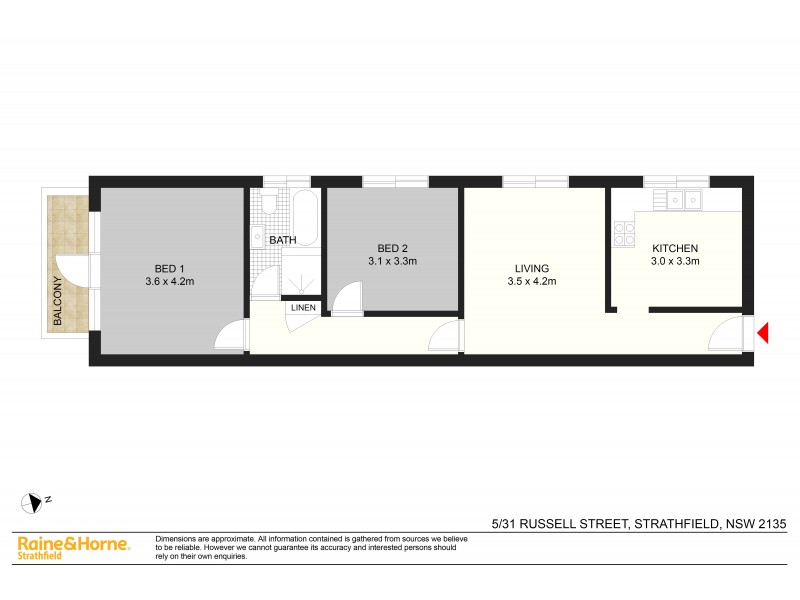 5/31 Russell St, Strathfield NSW 2135 Floorplan