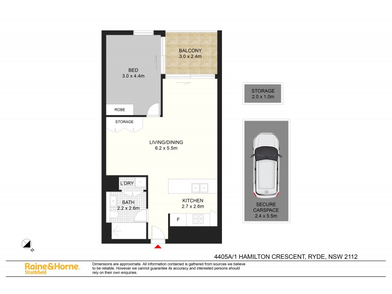 A4405/1 Hamilton Crescent, Ryde NSW 2112 Floorplan