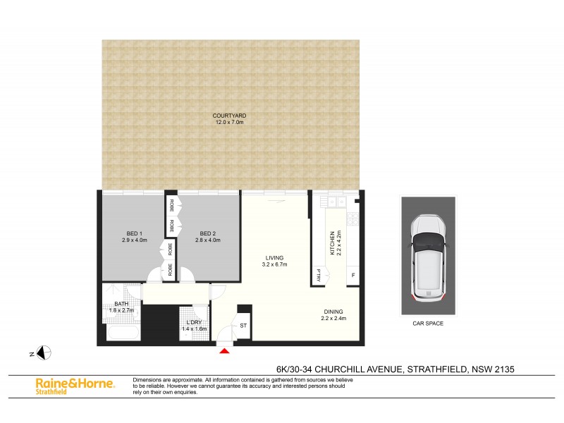 6K/30-34 Churchill Avenue, Strathfield NSW 2135 Floorplan