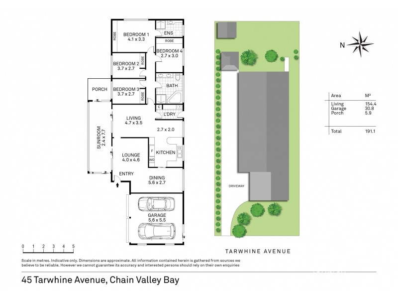 45 Tarwhine Avenue, Chain Valley Bay NSW 2259 Floorplan