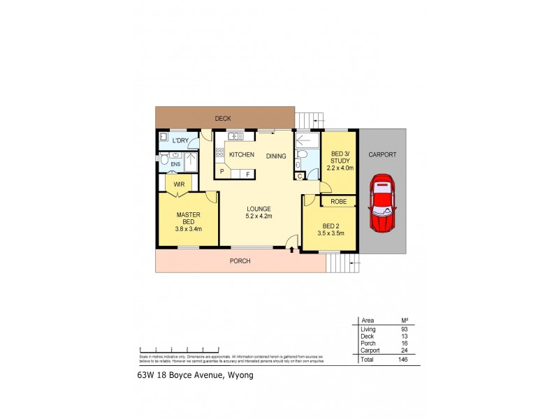 63W/18 Boyce Ave, Wyong NSW 2259 Floorplan