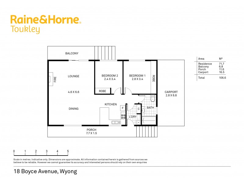 57W/18 Boyce Ave, Wyong NSW 2259 Floorplan