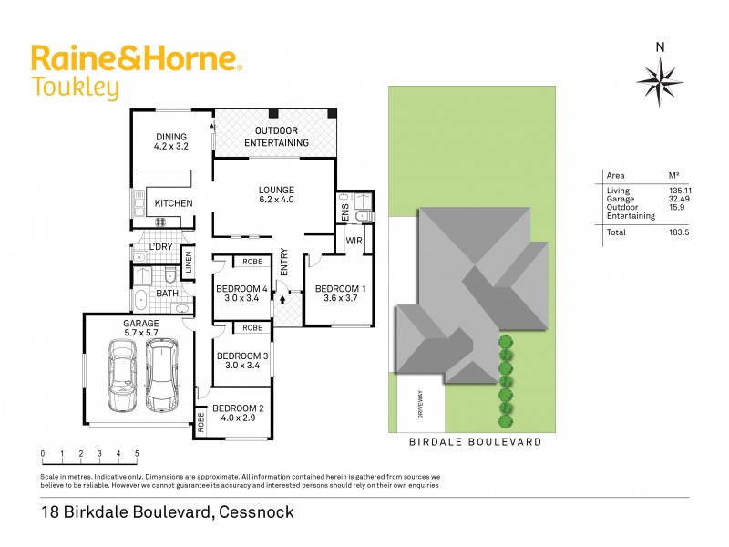 18 Birkdale Boulevard, Cessnock NSW 2325 Floorplan