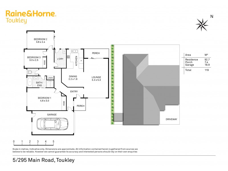 5/295 Main Road, Toukley NSW 2263 Floorplan