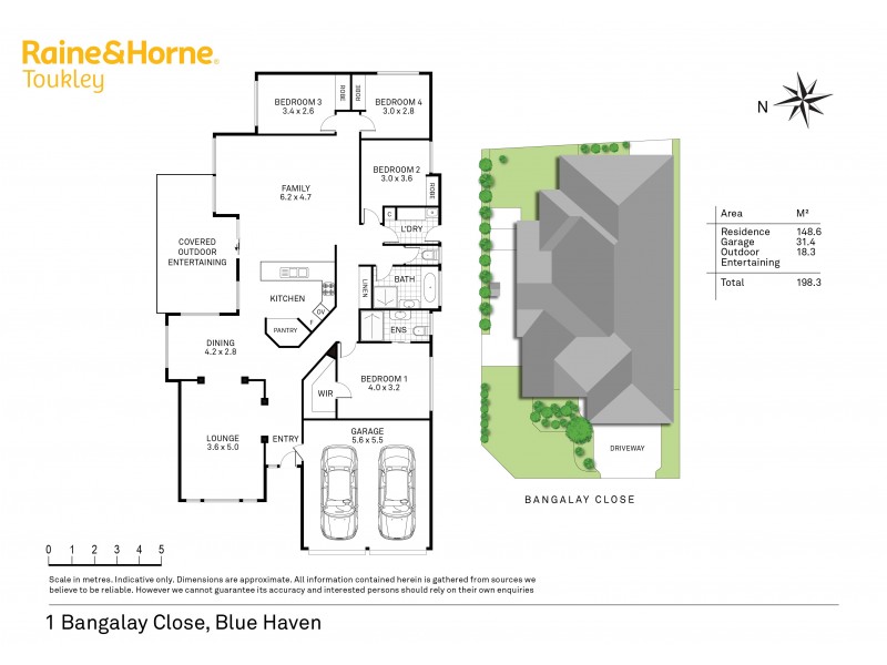 1 Bangalay Close, Blue Haven NSW 2262 Floorplan