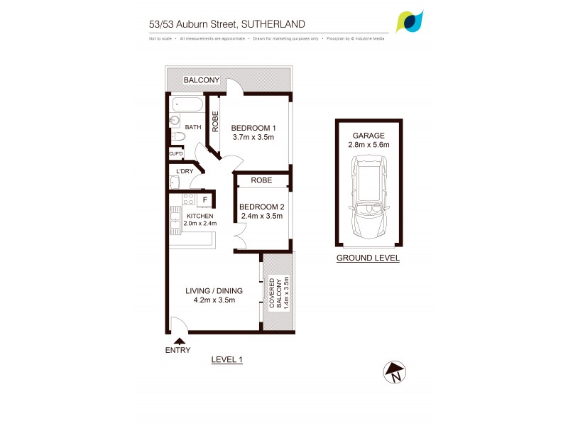 53/53 Auburn Street, Sutherland NSW 2232 Floorplan
