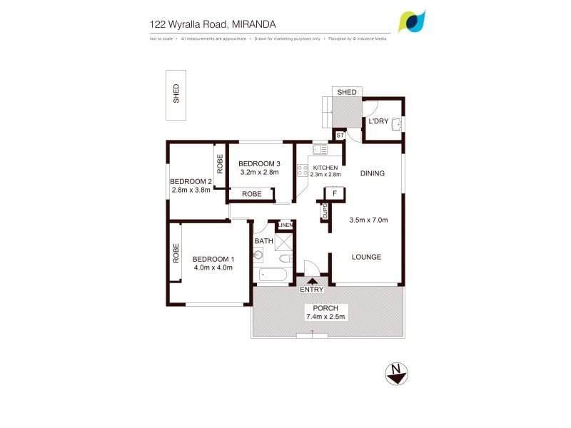 122 Wyralla Road, Miranda NSW 2228 Floorplan