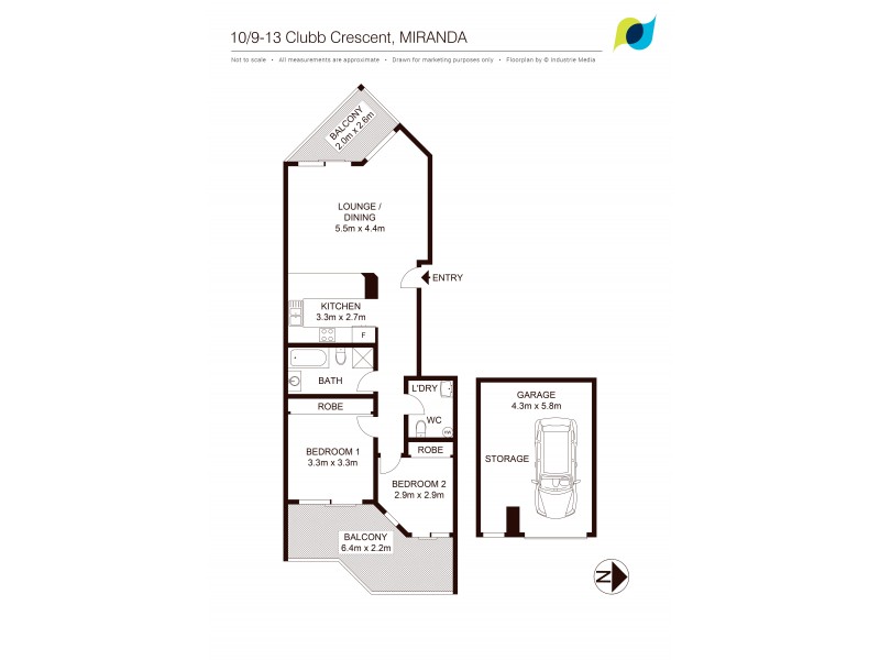 10/9-13 Clubb Crescent, Miranda NSW 2228 Floorplan