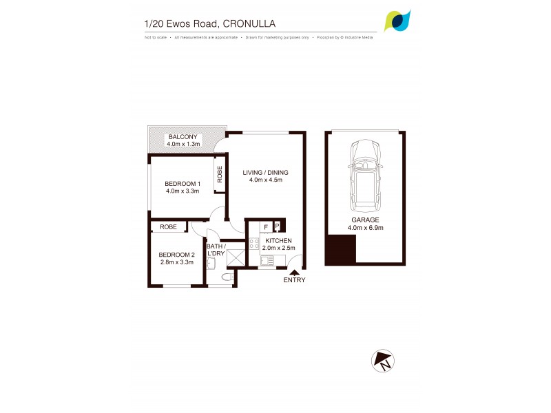 1/20 Ewos Parade, Cronulla NSW 2230 Floorplan