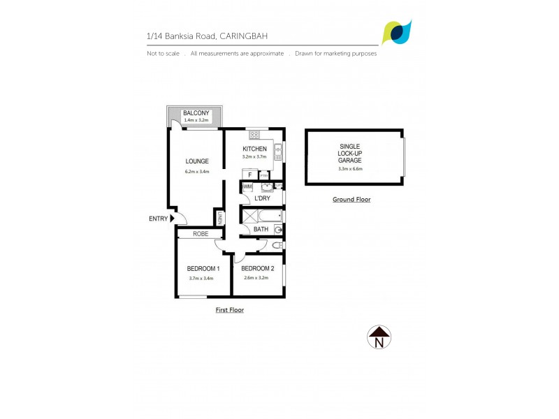 1/14 Banksia Road, Caringbah NSW 2229 Floorplan