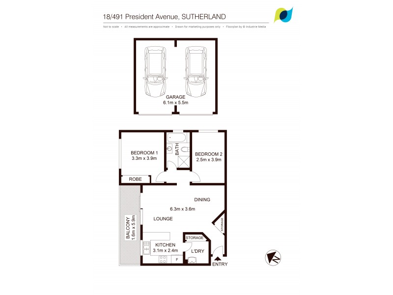 18/491 President Avenue, Sutherland NSW 2232 Floorplan