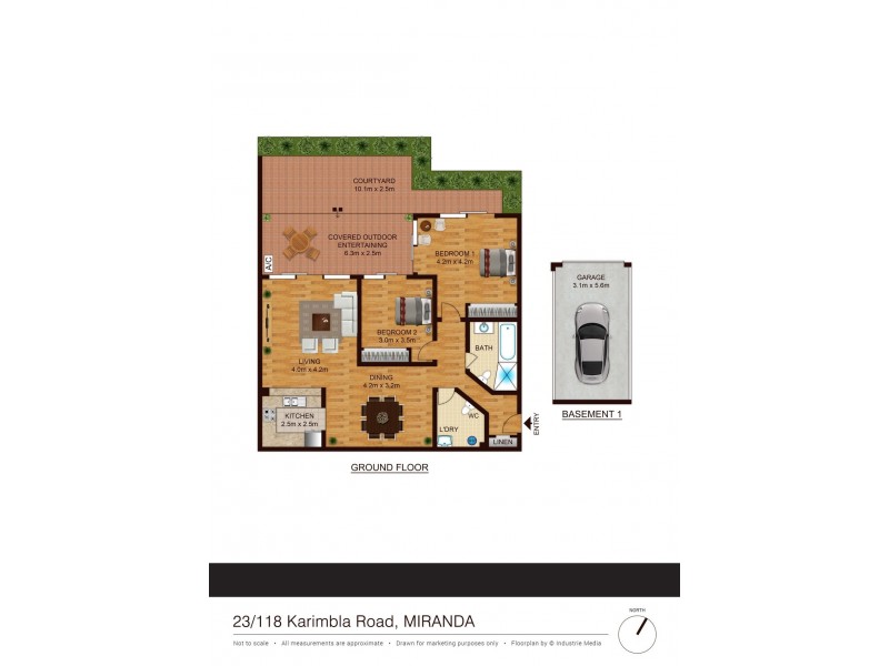 23/118-128 Karimbla Road, Miranda NSW 2228 Floorplan