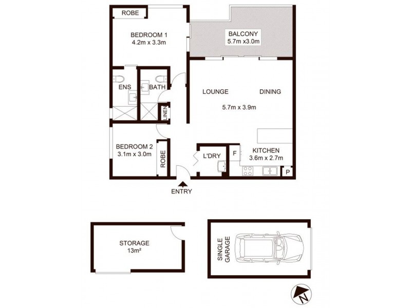 37/6-8 Banksia Road, Caringbah NSW 2229 Floorplan