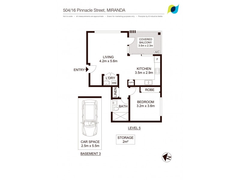 504/16 Pinnacle Street, Miranda NSW 2228 Floorplan