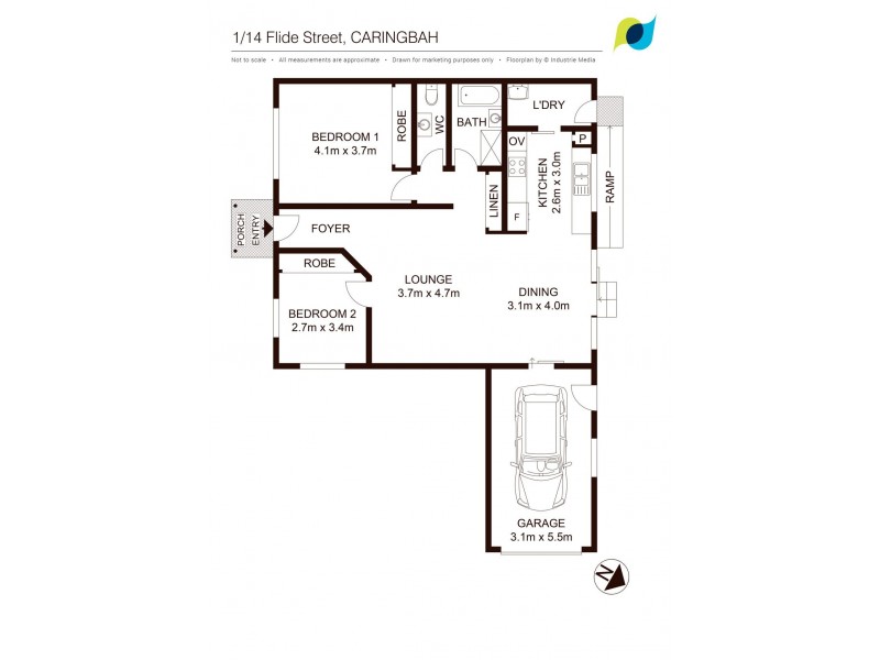 1/14 Flide Street, Caringbah NSW 2229 Floorplan