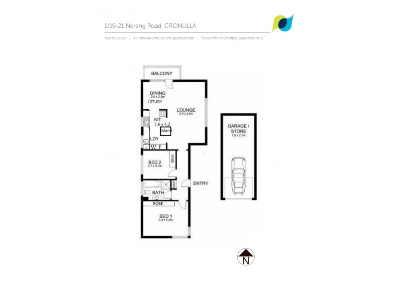 1/19-21 Nerang Road, Cronulla NSW 2230 Floorplan