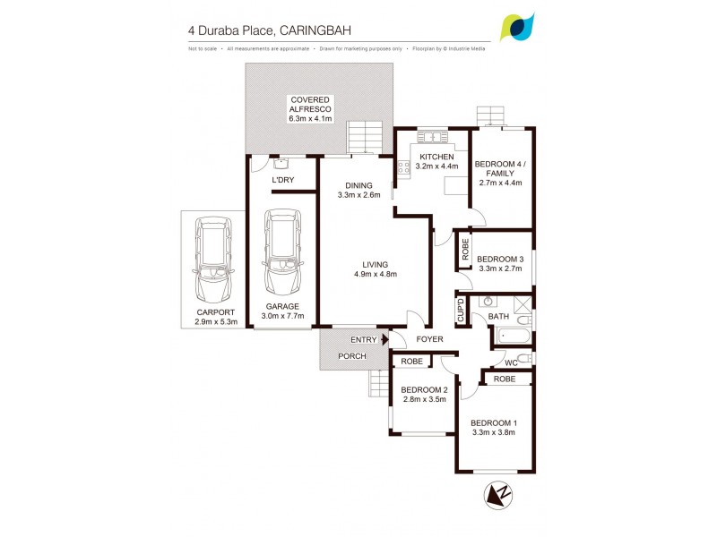 4 Duraba Place, Caringbah NSW 2229 Floorplan