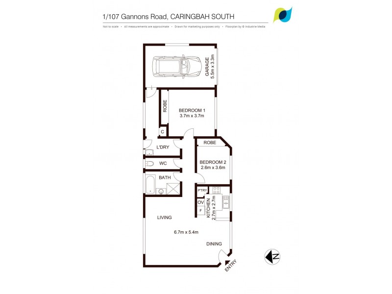 1/107 Gannons Road, Caringbah South NSW 2229 Floorplan