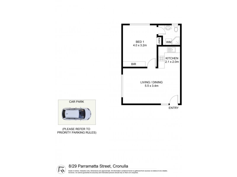 8/29 Parramatta Street, Cronulla NSW 2230 Floorplan