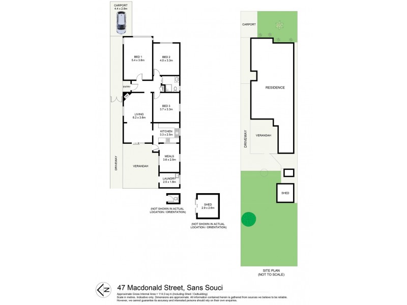 47 Macdonald Street, Sans Souci NSW 2219 Floorplan