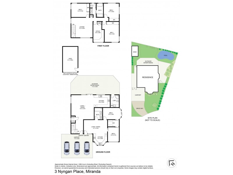 3 Nyngan Place, Miranda NSW 2228 Floorplan