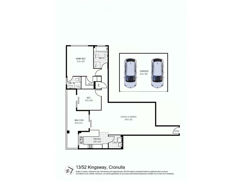 13/52-54 Kingsway, Cronulla NSW 2230 Floorplan