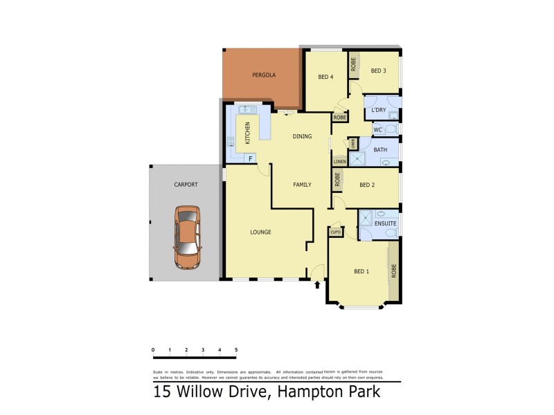 15 Willow Drive, Hampton Park VIC 3976 Floorplan
