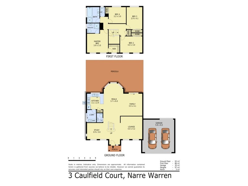 3 Caulfield Court, Narre Warren VIC 3805 Floorplan