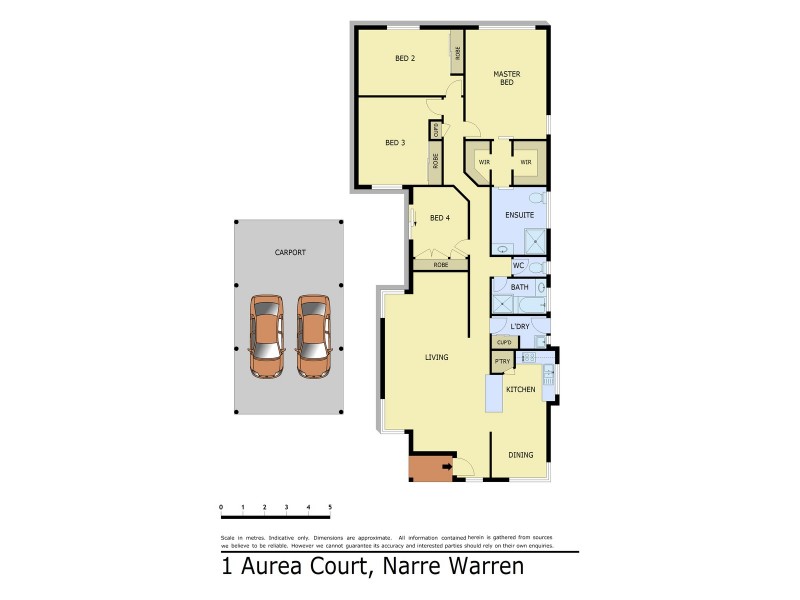 1 Aurea Court, Narre Warren VIC 3805 Floorplan