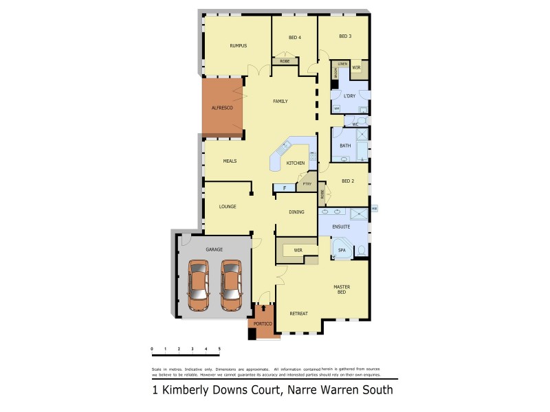 1 Kimberley Downs Court, Narre Warren South VIC 3805 Floorplan