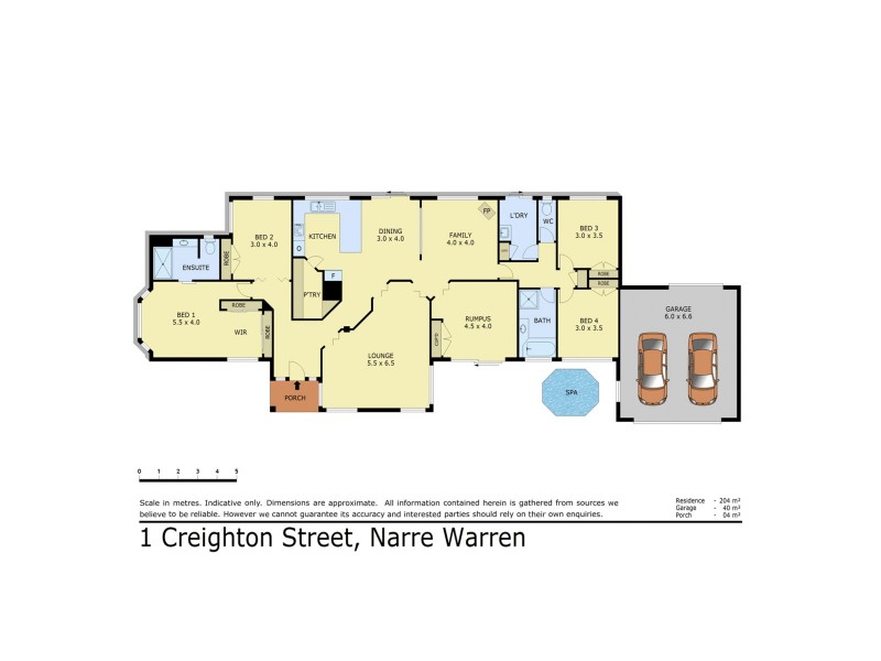 1 Creighton Street, Narre Warren VIC 3805 Floorplan