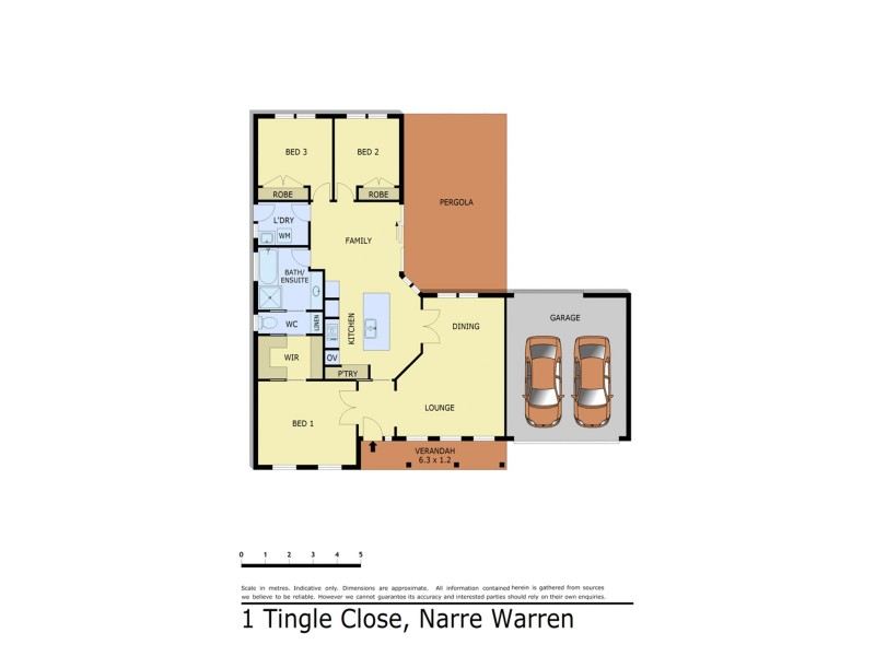 1 Tingle Close, Narre Warren VIC 3805 Floorplan